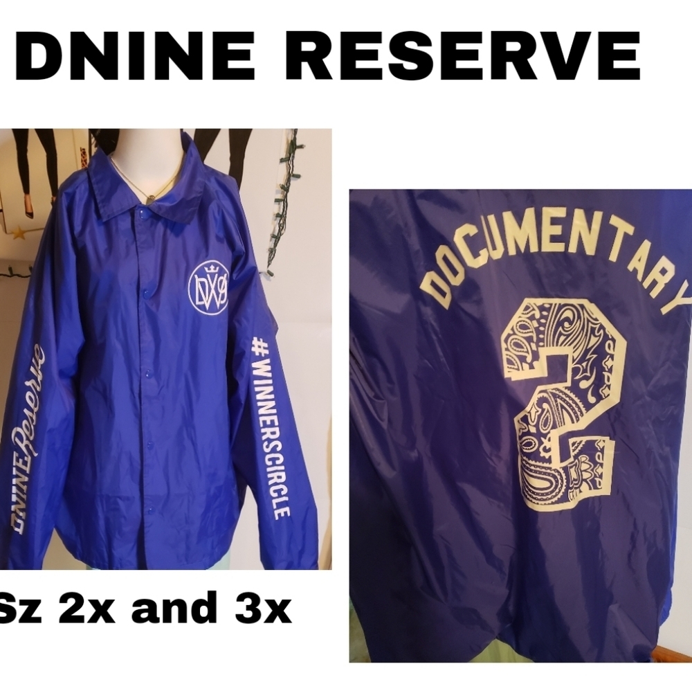 D9 RESERVE men's jacket. Sz 2x and 3x avail